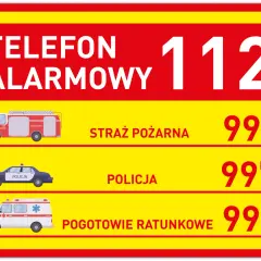 Telefon alarmowy 112. Straż pożarna 998, policja 997, pogotowie ratunkowe 999. Jaki jest numer na policję? 997.