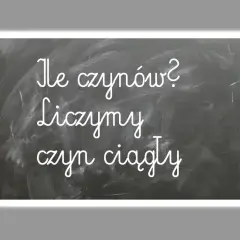 Na tablicy napisano: "Ile czynów? Liczymy czyn ciągły". To art. 12 kk.
