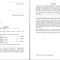 Formularz odwołanie od decyzji ubezpieczyciela w sprawie szkody, z żądaniem zapłaty odszkodowania i odsetek.