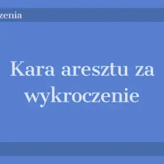 Kara aresztu za wykroczenie: co musisz wiedzieć, aby uniknąć problemów