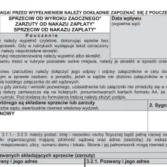 Formularz sprzeciwu od wyroku nakazowego lub zarzutów od nakazu zapłaty. Instrukcja wypełniania dokumentu.