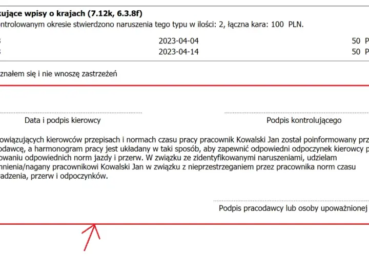 Jaki mandat za przekroczenie czasu jazdy? Sprawdź kary i stawki