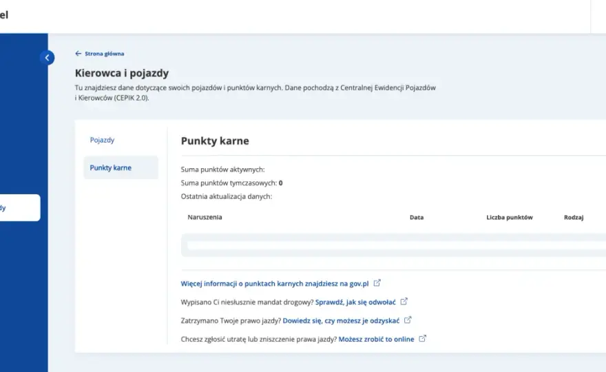 Punkty karne w CEPiK - jak je sprawdzić i kiedy znikają?