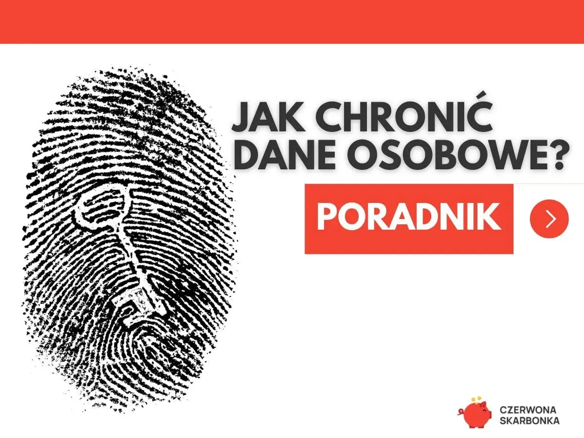 Odcisk palca z kluczem symbolizuje ochronę danych osobowych. Poradnik "Jak chronić dane osobowe?".
