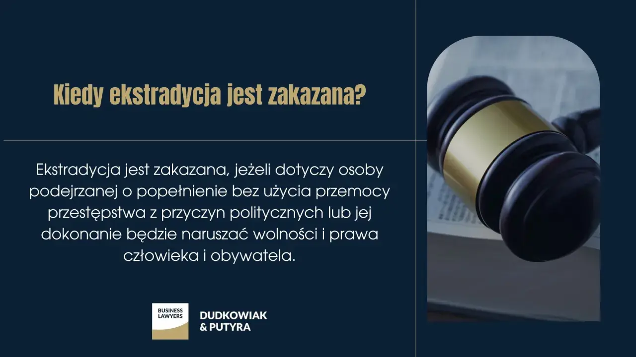 Kiedy ekstradycja jest zakazana? Wyjaśnienie, co to jest ekstradycja i kiedy jej się odmawia, np. w przypadku przestępstw politycznych.
