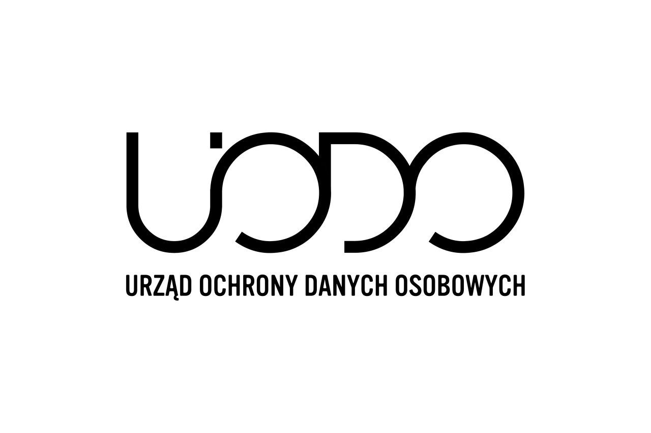Logo UODO (Urząd Ochrony Danych Osobowych) w kolorze czarnym na białym tle.